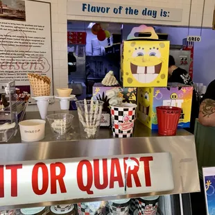 a cup of ice cream