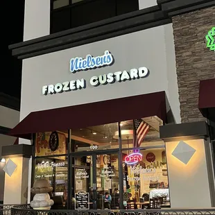 Outside