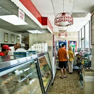 customers at the counter