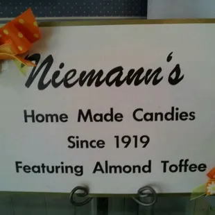 a sign for the store