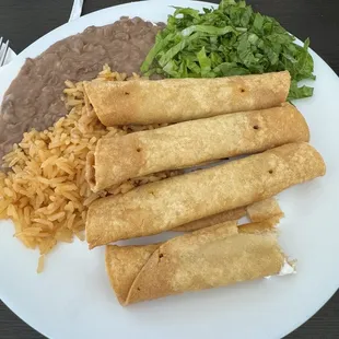 The taquitos were great! My husband ordered the green chicken enchiladas and they were awesome! Will definitely be coming here more often!