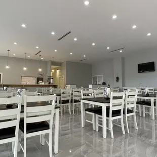 the interior of a restaurant