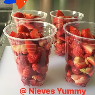 How we prep for our Fresas con Crema