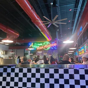 interior, tacos