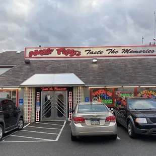 the front of the restaurant