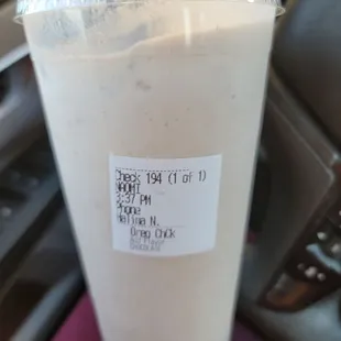 "Chocolate" Oreo cheesecake milkshake