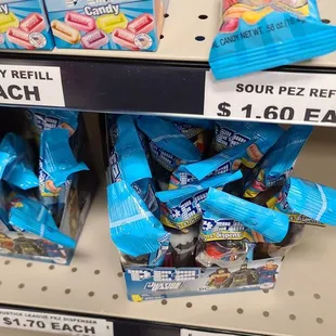 Pez dispenser and candy