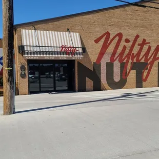 Front entrance at Nifty Nut House.