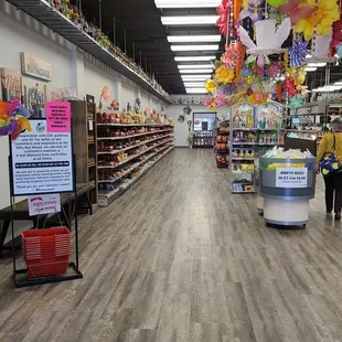 1st step in the door inside Nifty Nut House.