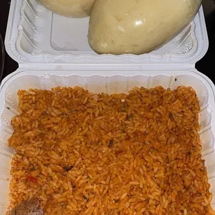 Jollof Rice, fufu