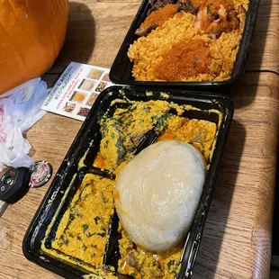 a pumpkin and rice dish