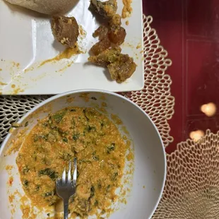 Egusi soup with goat