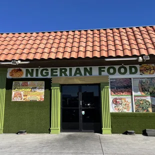 the front of the restaurant