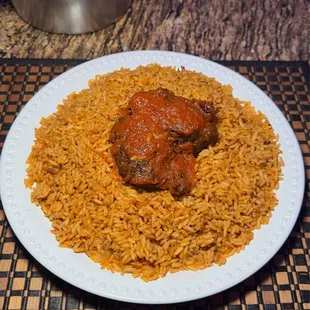 Jollof Rice (with beef)