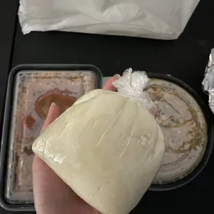 Egusi Soup with pounded yam and goat meat