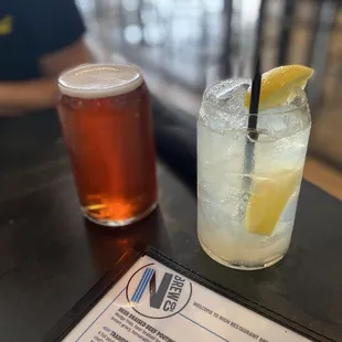 The Nigh Sunshine tap beer and the Nigh Shake Up