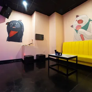 Wildcat Room ,our smaller size party room to host party up to 6 people.