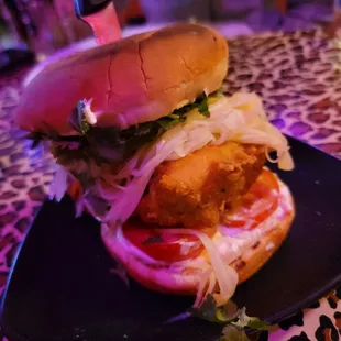Spicy chicken sandwich