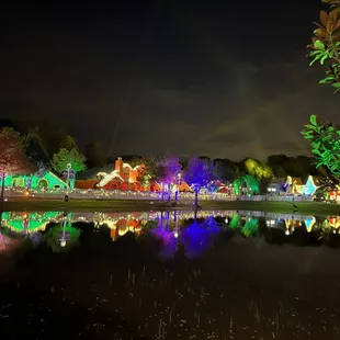 Some of the villas around the lake.