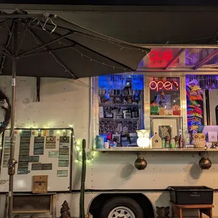 The cart (there's covered benches too)