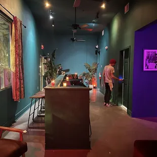 Back room seating area