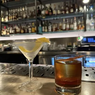 Vesper martini and Smokin Out the Window