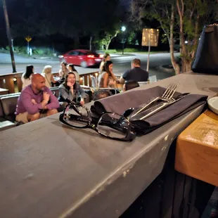 outside table