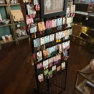Some of the earrings they have there in the quick to pick up items