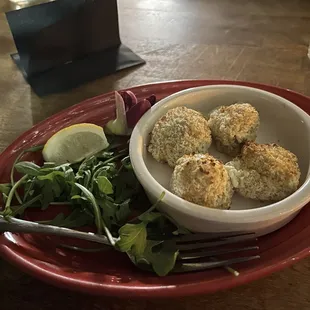 Artichoke beignets minus one that I may have eaten