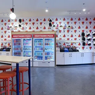 the inside of the restaurant