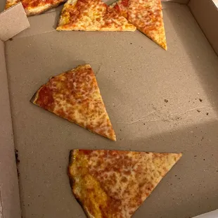 Cold not-fresh pizza