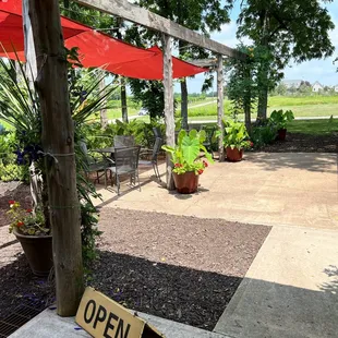 Our beautiful patio is the perfect place to kick back and enjoy the wine and live music every weekend!