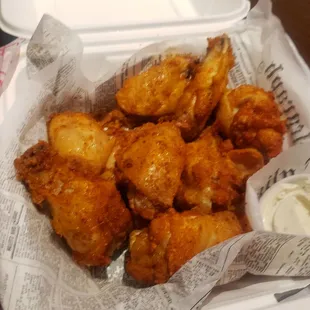 Pound of dry rub wings