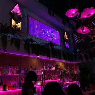 (Nov 2021) Projected art &amp; lit bar