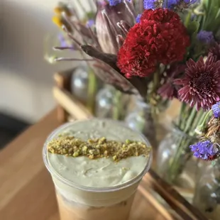 New: Pistachio White Mocha (Delicious)