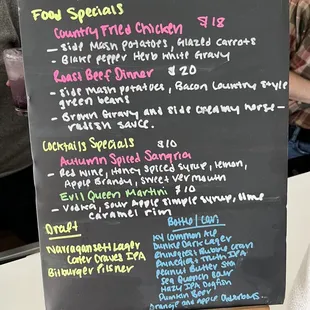 Specials Board