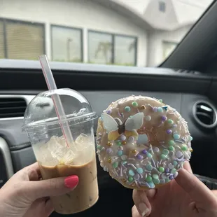 Vietnamese Coffee and a Butterfly Donut!!