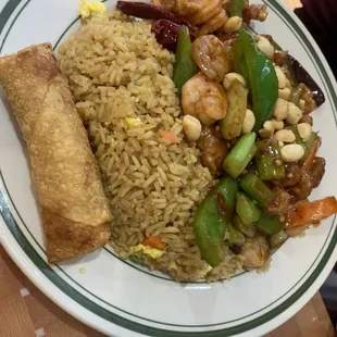 34. Kung Pao Chicken &amp; Shrimp Dinner Special