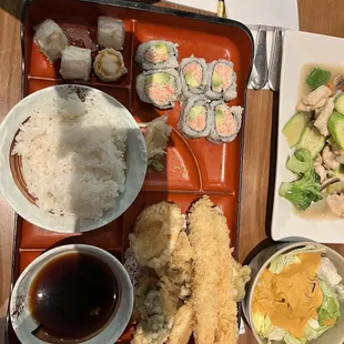 a variety of food items