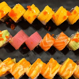 sushi and sashimi, sashimi, sushi, food