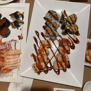 food, sashimi, sushi, sushi and sashimi