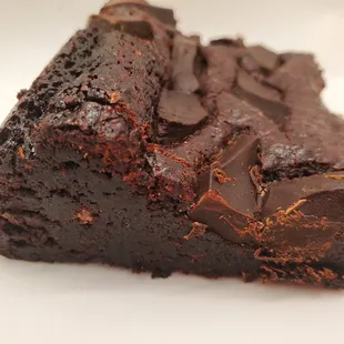 a piece of chocolate cake