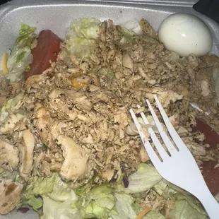 Alleged grilled chicken salad...