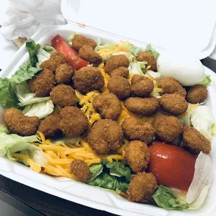 Fried Shrimp Salad
