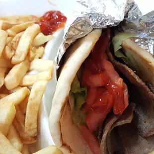 Gyros and fries!