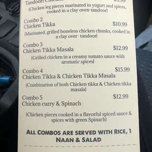 Menu as of Feb 2024 (4/5)