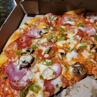 a pizza in a box
