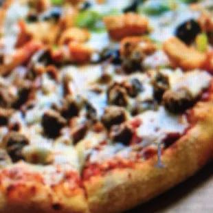 Nikis special and Sicilian pizza