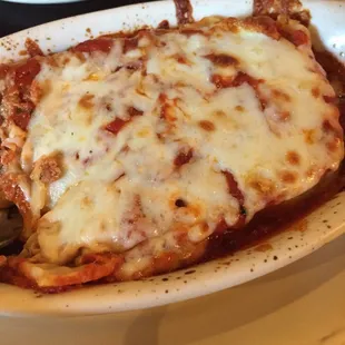 Lasagna, very good!