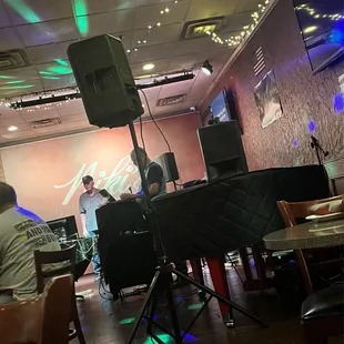 Live music area in the bar.